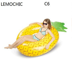 LEMOCHIC Giant swimming ring Inflatable Flamingo Swimming Float Pool   lifesaving  ring for adult child five colors available