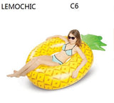 LEMOCHIC Giant swimming ring Inflatable Flamingo Swimming Float Pool   lifesaving  ring for adult child five colors available