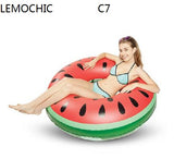 LEMOCHIC Giant swimming ring Inflatable Flamingo Swimming Float Pool   lifesaving  ring for adult child five colors available