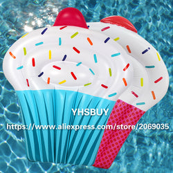 Pink Blue Giant Inflatable Cake Pool Float 2017 New Swimming Ring For Adults Children Water Chairs Holiday Fun Party Toy Piscina