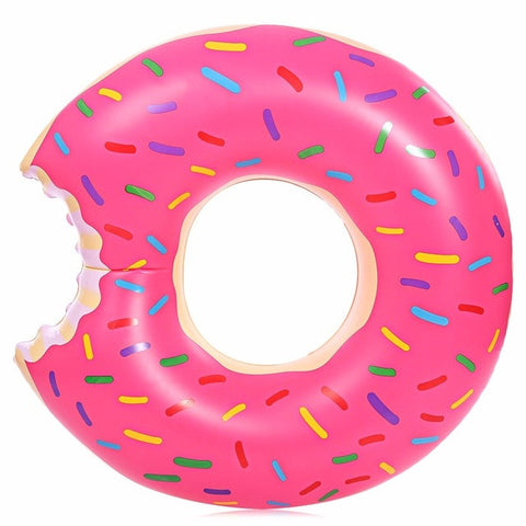 Inflatable Gigantic Doughnut Adult Swimming Ring Floating Row Pool Toy with Pump Water Game Pool Float toys for Adults80cm/120cm