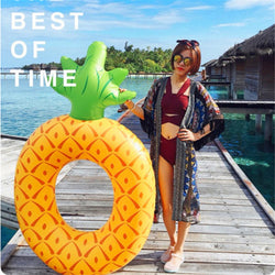 Inflatable Pinapple Swimming Ring Inflatable Floats Inflatable pool float Swimming Float For Adult Swim Ring Water Sports Toy